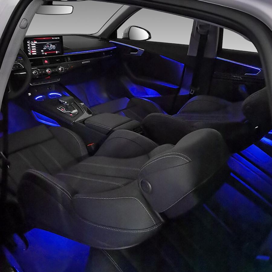 アウディ A4 S4 A5 S5B9 20172022用ダッシュボードアンビエントライト LEDバーストリップライト センターコンソール用