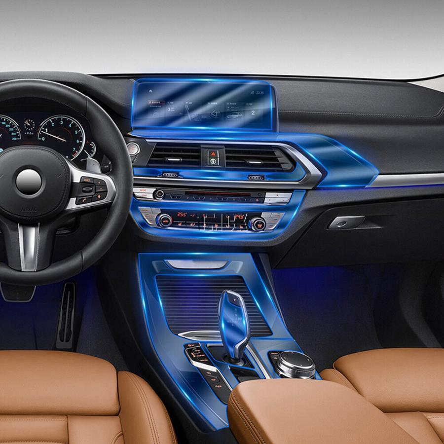 BMW X3 F25 G01X4 F26 G02 2011-2020ドアセンターコンソールギアフィルム中央空調ナビゲーションTPUプロテク｜calore｜11