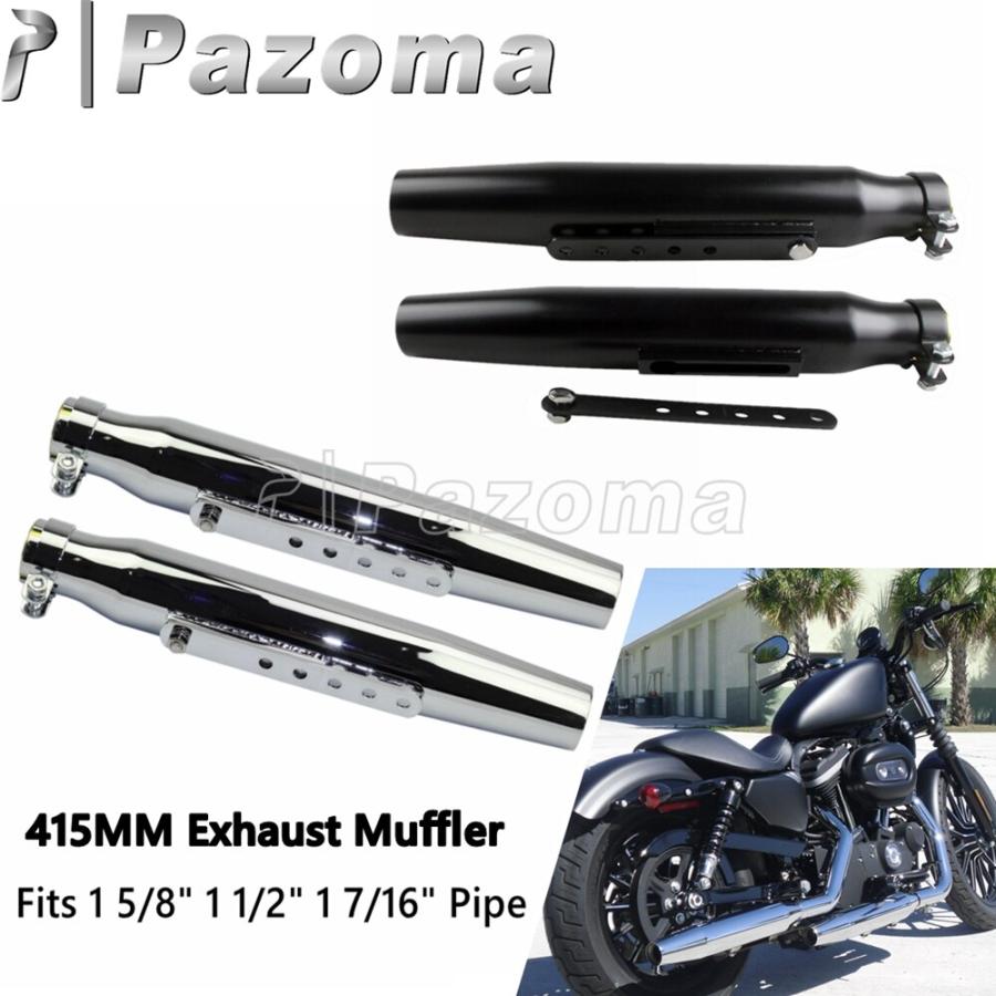 ハーレー 汎用バイク 二輪エキゾーストサイレンサー 34-41MM スポーツ 