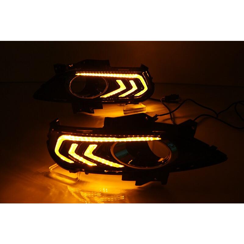 フォード モンデオフュージョン2013 2014 2015 2016用LEDデイタイムランニングライト フラッシュライト イエロー信号リレー 2個｜calore｜08