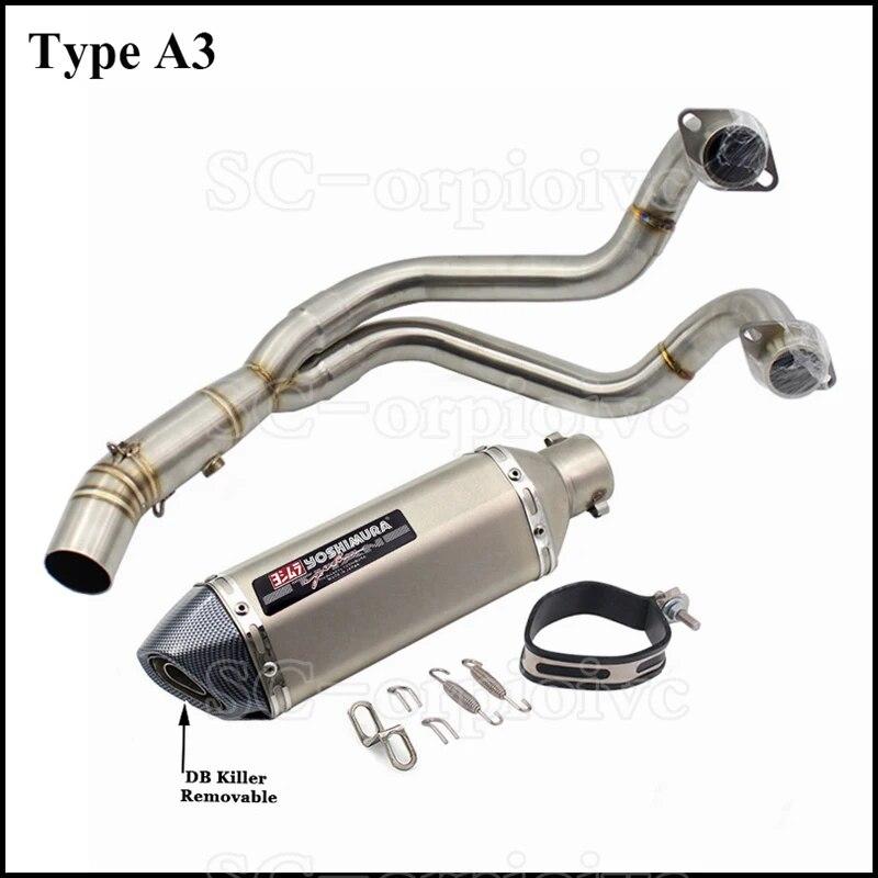 XSR700バイクフル排気システム吉村排気スリップオンパイプヤマハMT-07 FZ-07 2014-2021 FZ07 MT07トレーサー7 