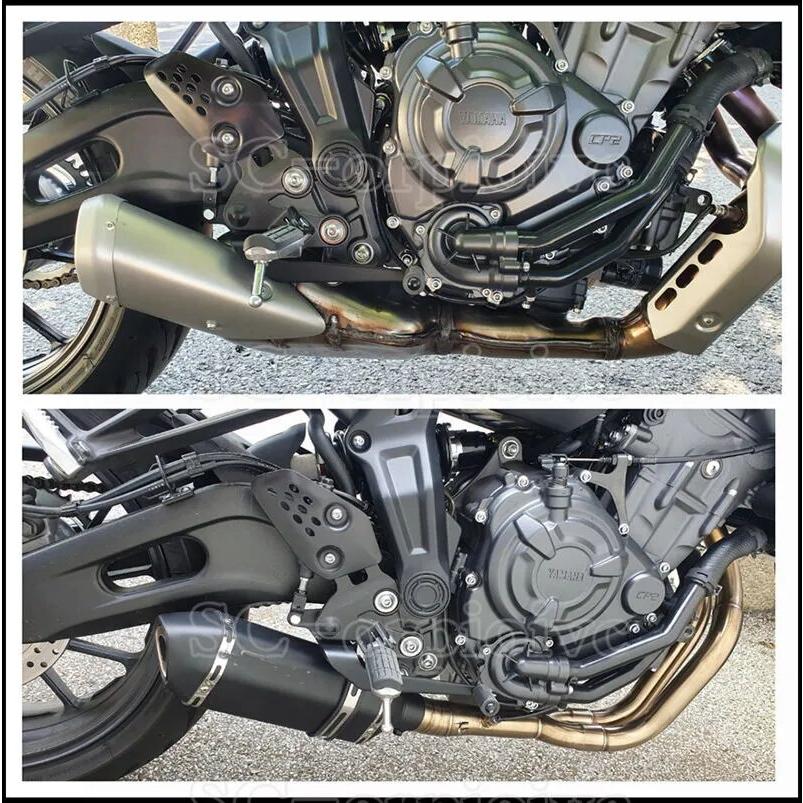 XSR700バイクフル排気システム吉村排気スリップオンパイプヤマハMT-07 FZ-07 2014-2021 FZ07 MT07トレーサー7 