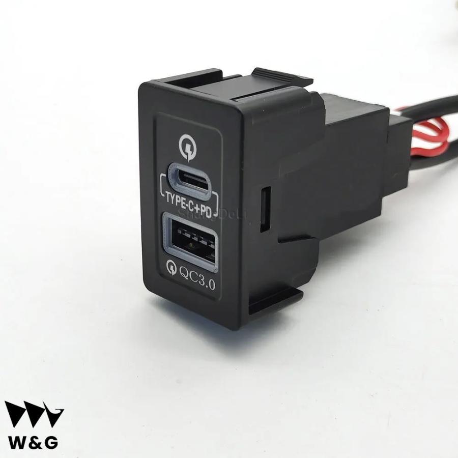 クイックチャージャーソケット 12 v/24 v QC3.0 PD USB インターフェイス電源アダプター スズキ SX4 スイフト Vetra ア｜calore｜06