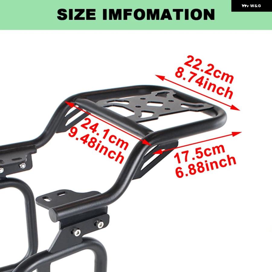 並行輸入品】 リア キャリア トランク トップケース サドルバッグ