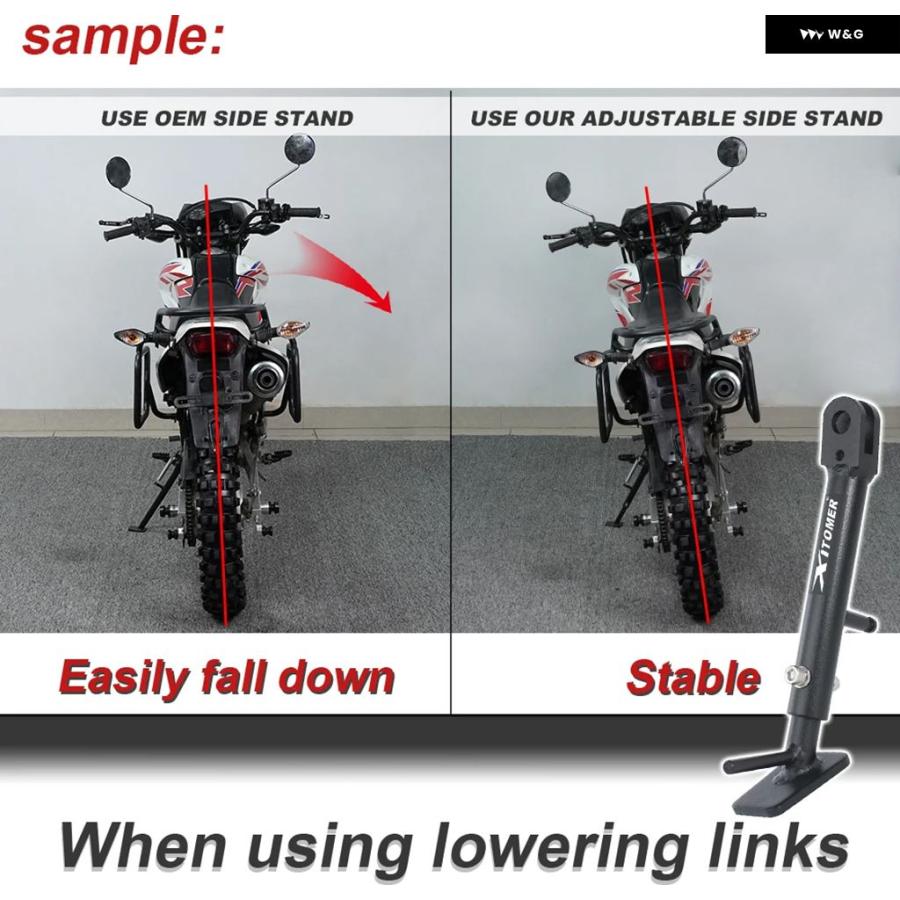 並行輸入品】 バイク オートバイ キック スタンド キックサイド