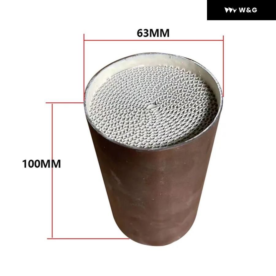 並行輸入品 金属 ハニカム触媒 キャリア EURO 4 63*100MM 300CPSI