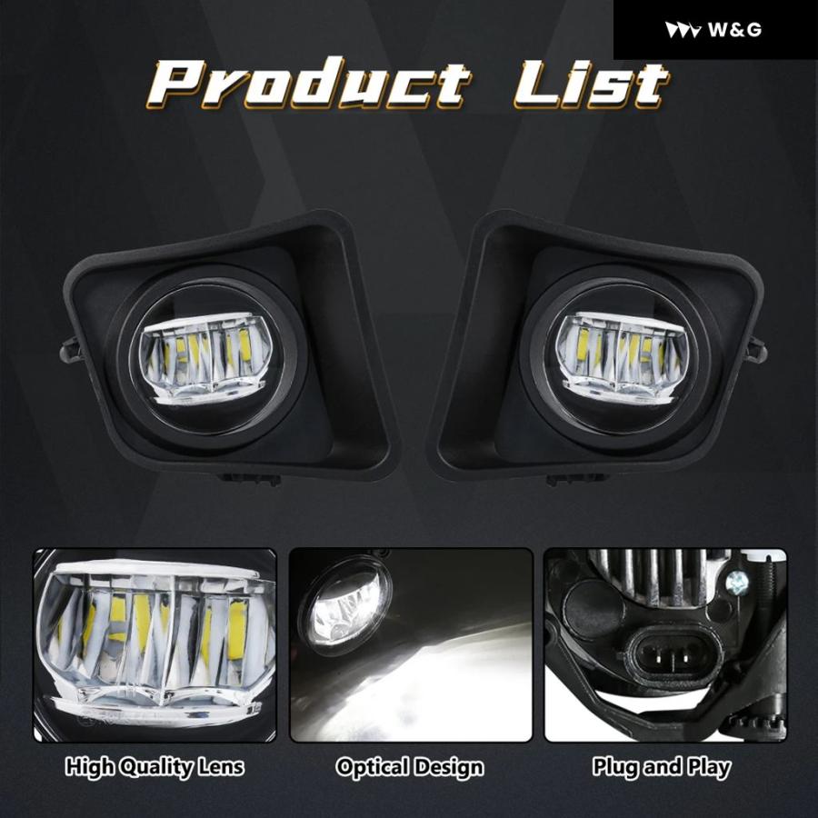 トヨタ　タンドラ　LEDフォグランプ　イエロー LED フォグランプ トヨタ タンドラ 2014 - 21 DRL デイタイム