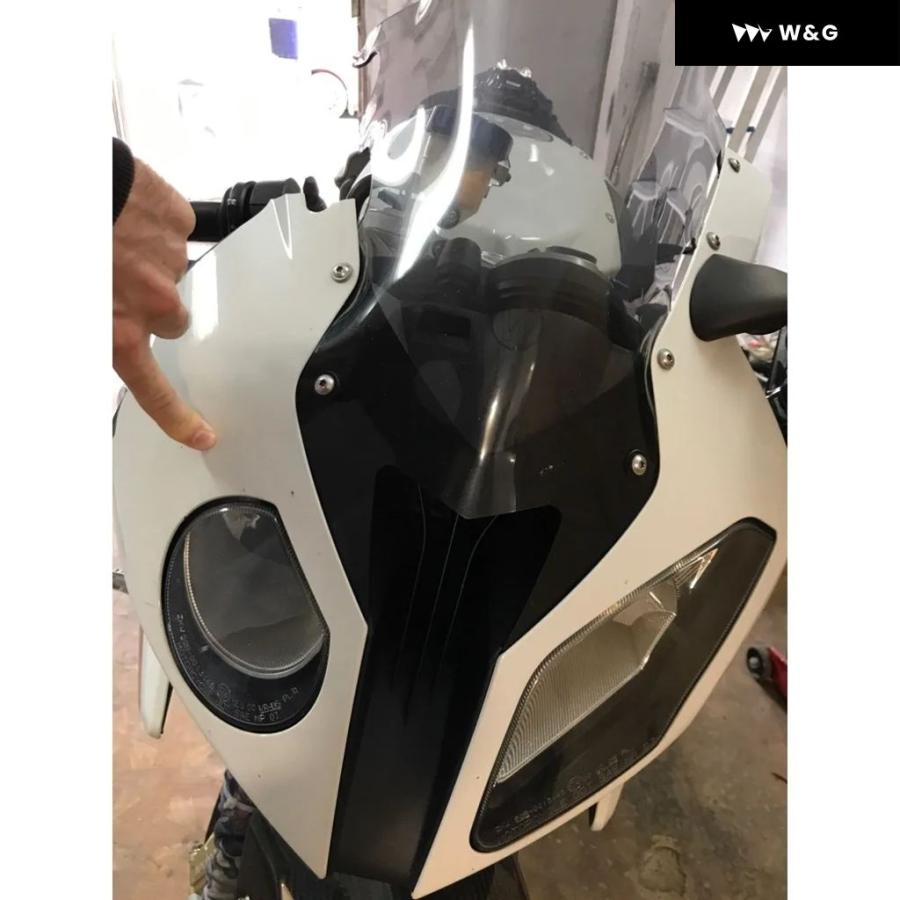 並行輸入品 オートバイ バイク インジェクション未塗装上部左中央右フロントカウルノーズ フェアリング サイド BMW S1000RR 2010 2011 2012 213 2014の画像