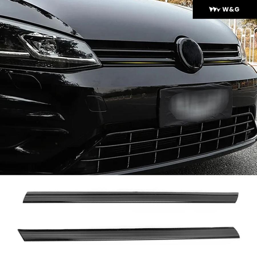 並行輸入品 VW ゴルフ 7 7.5 MK7 光沢ブラック 車用フロント バンパー