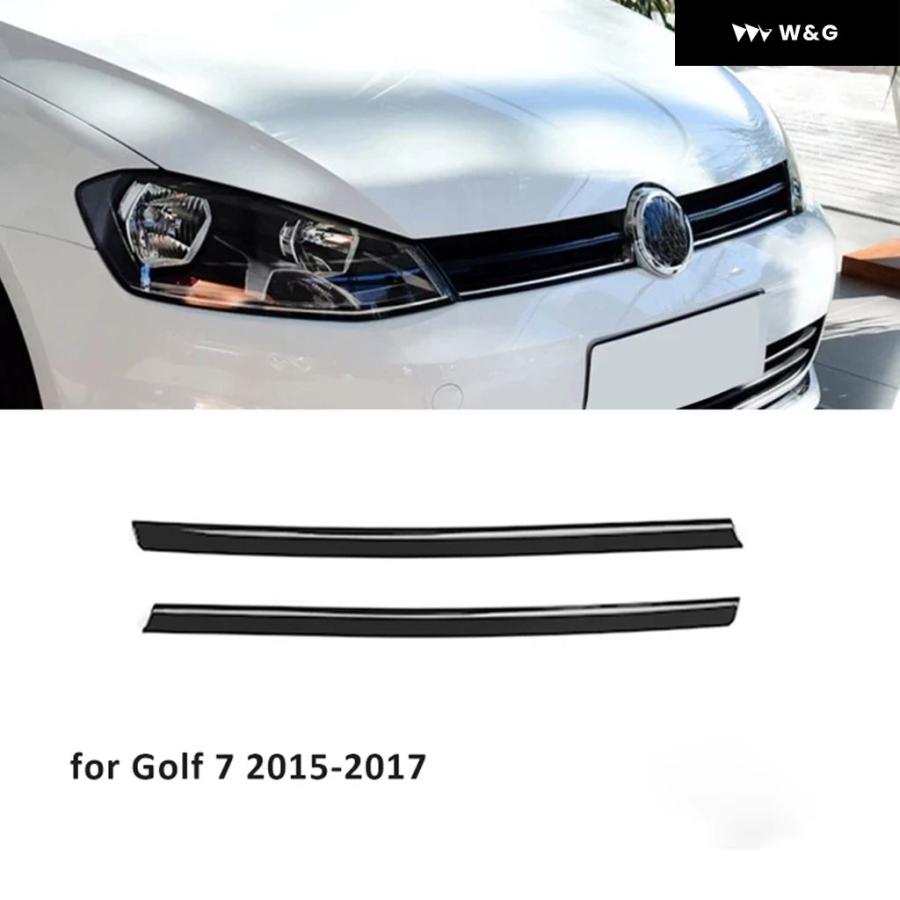 並行輸入品 VW ゴルフ 7 7.5 MK7 光沢ブラック 車用フロント バンパー