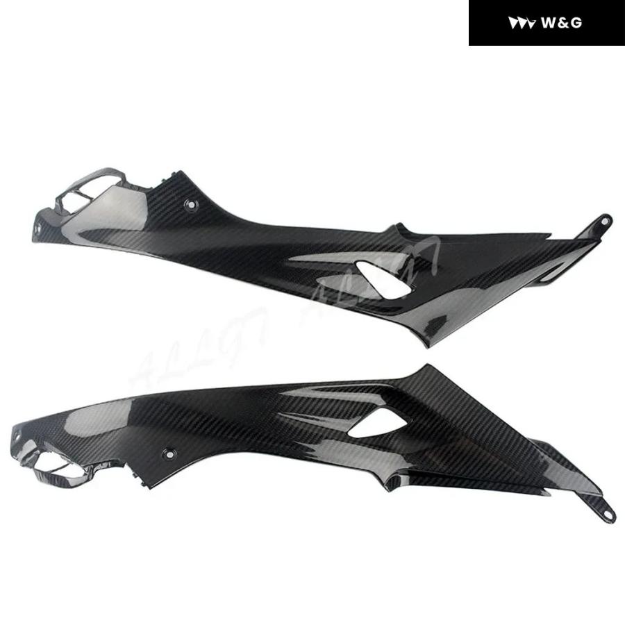 並行輸入品 カーボンプリント オートバイ バイク ABS インジェクションタンク サイド トリム カバー パネル フェアリング BMW S1000RR 2015-18用_2