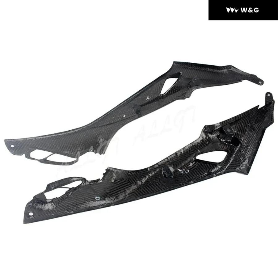 並行輸入品 カーボンプリント オートバイ バイク ABS インジェクションタンク サイド トリム カバー パネル フェアリング BMW S1000RR 2015-18用_4