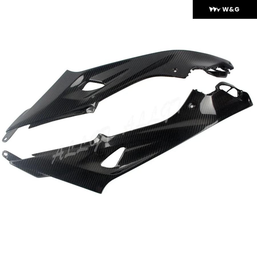 並行輸入品 カーボンプリント オートバイ バイク ABS インジェクションタンク サイド トリム カバー パネル フェアリング BMW S1000RR 2015-18用_5