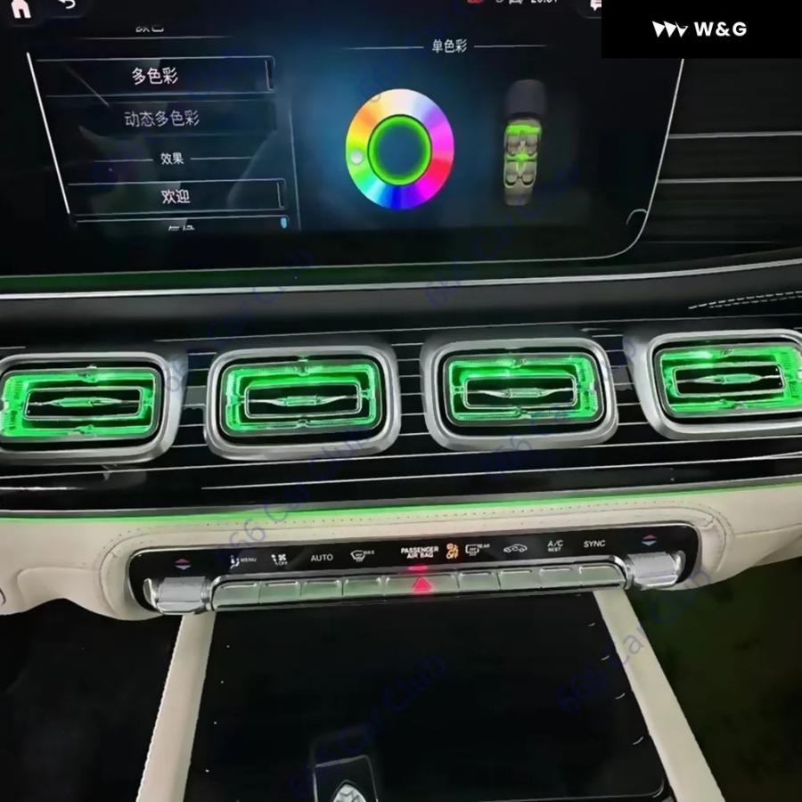 並行輸入品 64色LED エアベント メルセデス ベンツ W167 GLE GLS GLE53