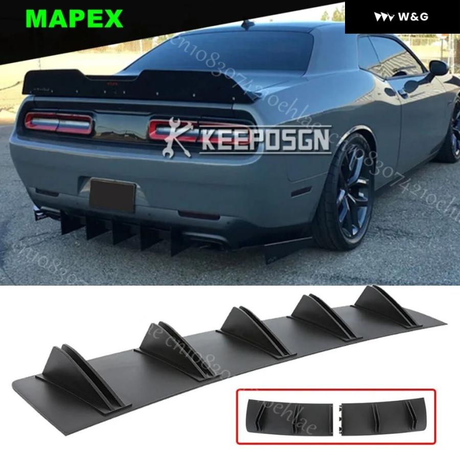 並行輸入品 ダッジ チャレンジャー SRT R/T マット リア バンパー