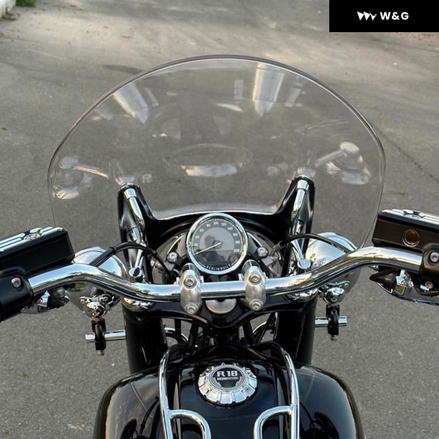 58CM ウインドスクリーンホルダーとLED ヘッドライトウインド