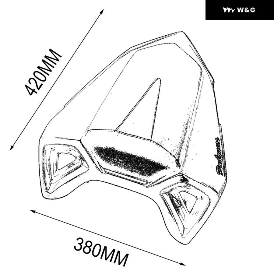 並行輸入品 リアレッドパッセンジャーシートカバー テールセクションフェアリングカウル ホンダCBR650R 2019-2022モデの画像