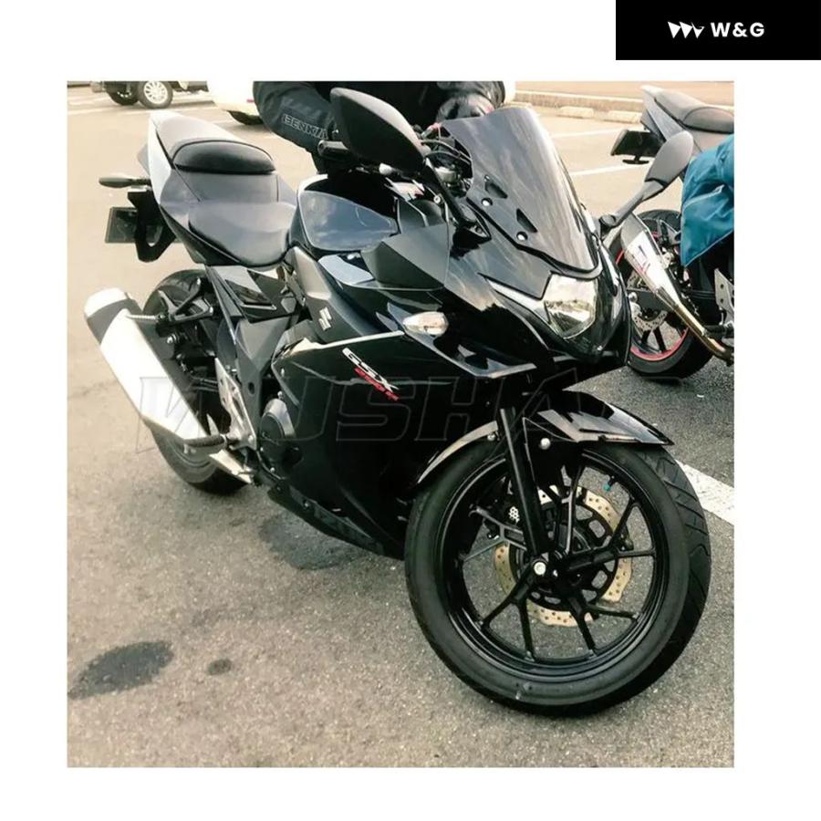 並行輸入品 オートバイダブルバブルウィンドシールド ウィンドスクリーン スクリーン 2017 2018 2019 スズキ GSX2の画像