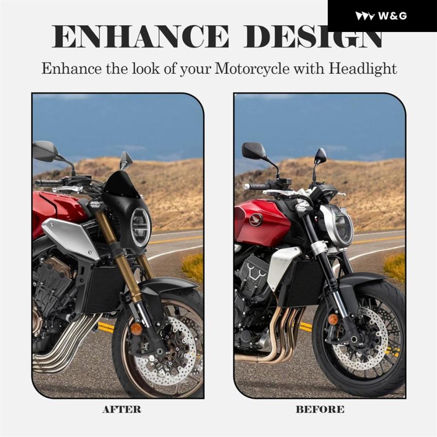 並行輸入品 CB650R CB1000R ヘッドライトフェアリング フロントカウルカバーマスク ホンダ 650R 2018 201の画像