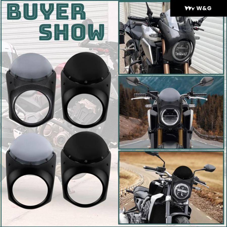 並行輸入品 CB650R CB1000R ヘッドライトフェアリング フロントカウルカバーマスク ホンダ 650R 2018 201の画像