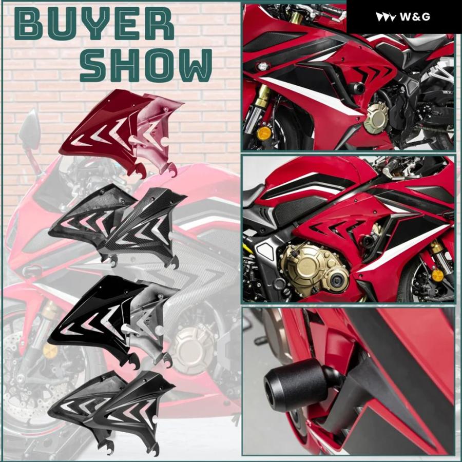 並行輸入品 CBR650R サイドカウルカバー ホンダ CBR650 R 2019-2023 バイクシート サイドフェアリング ボの画像