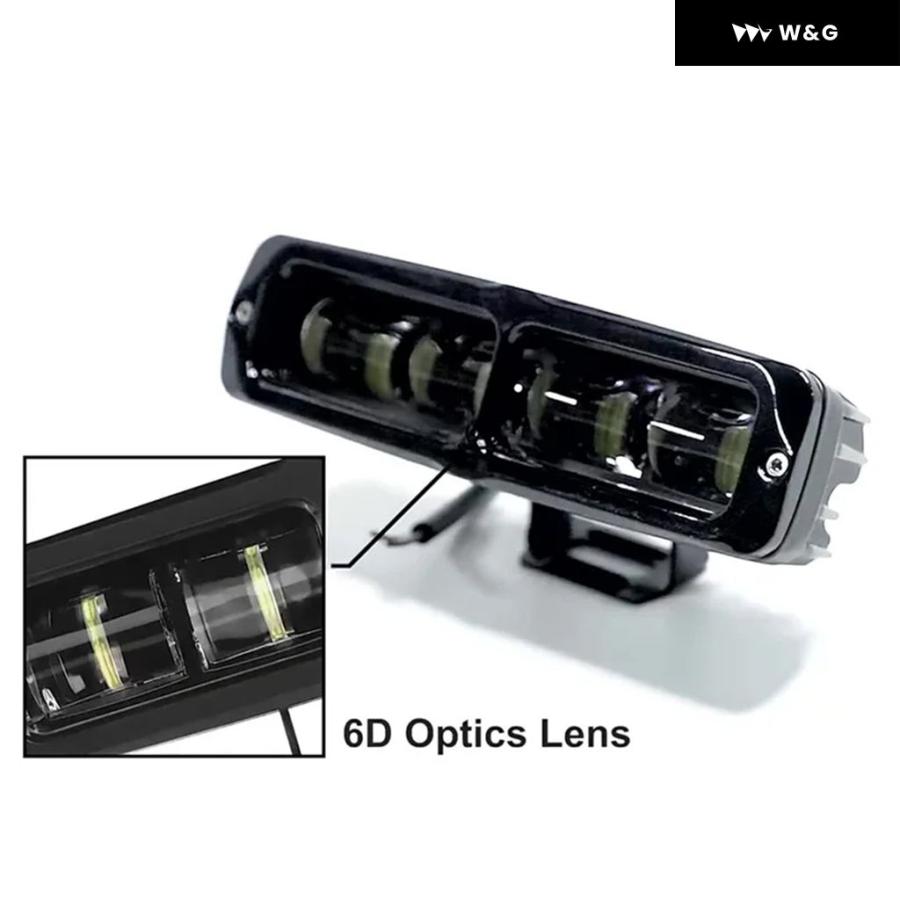 並行輸入品 12-80V 20W 汎用 オートバイ フォグランプ LED 補助運転スポットライト モト作業灯 オフロード バイクの画像