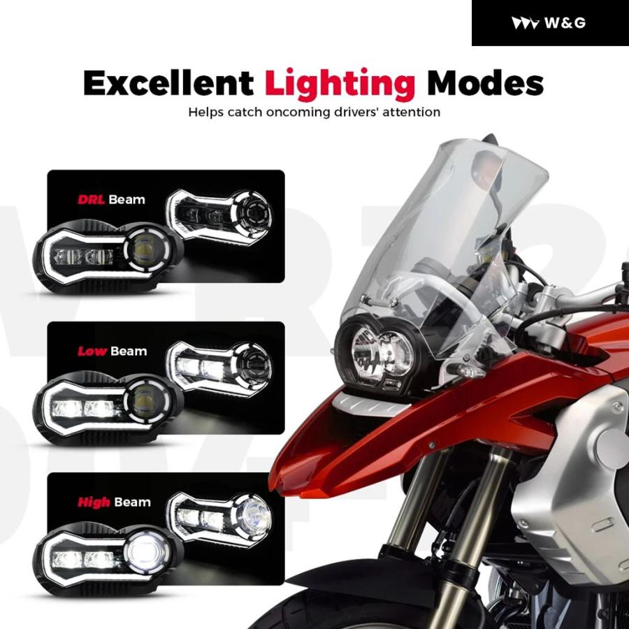 並行輸入品 E-MARK LEDヘッドライト BMW R1200GS R1200GS 2004-2012 R1200GS ADVの画像