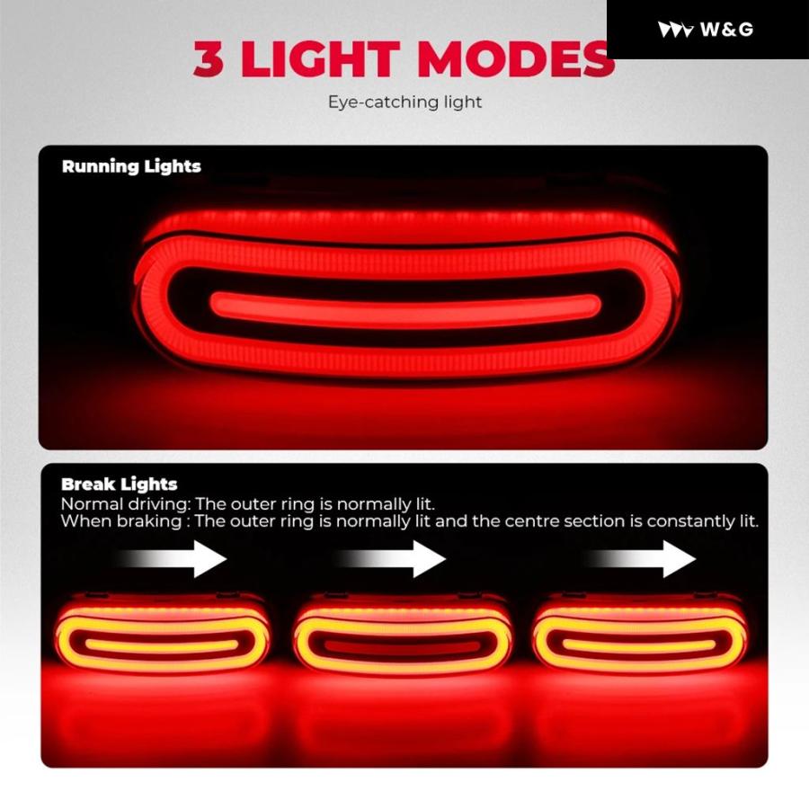 並行輸入品 CM300 LEDテールライト ホンダ レブル CMX300 CM500 2017 2024 バイク用 スモークレンズの画像