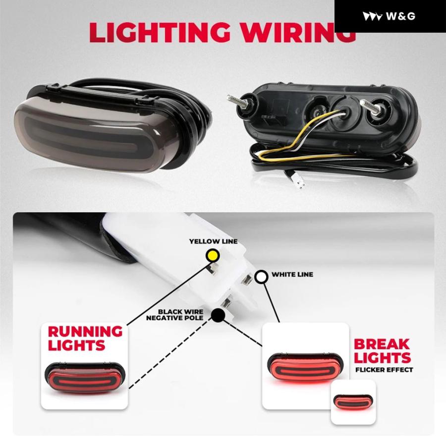 並行輸入品 CM300 LEDテールライト ホンダ レブル CMX300 CM500 2017 2024 バイク用 スモークレンズの画像