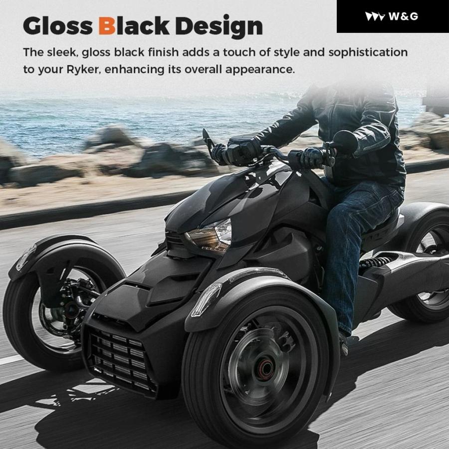 並行輸入品 グロスブラックフェアリングパネル 219400803 CAN-AM RYKER 600 900 SPORT RYKERの画像