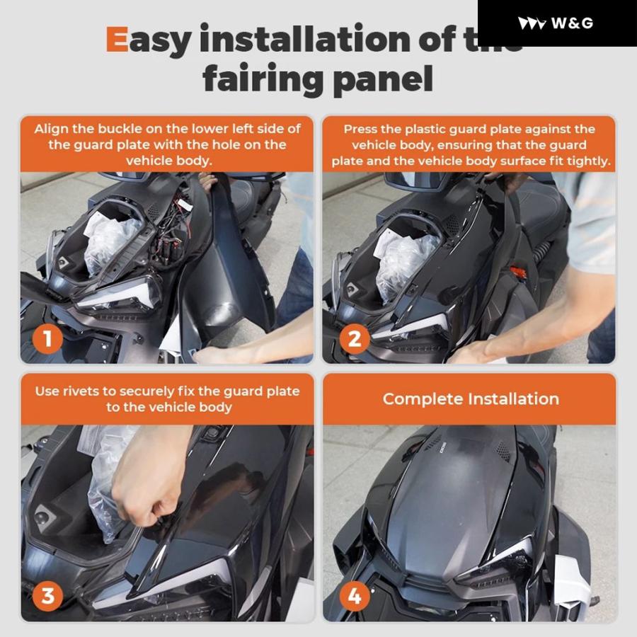 並行輸入品 グロスブラックフェアリングパネル 219400803 CAN-AM RYKER 600 900 SPORT RYKERの画像