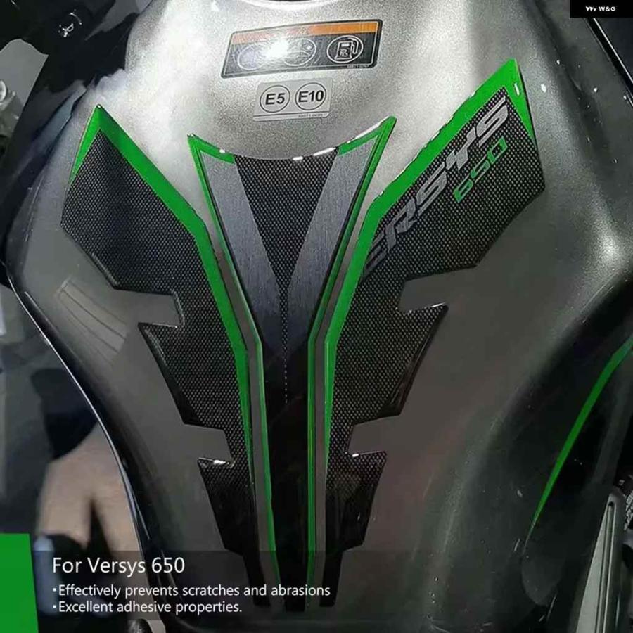 並行輸入品VERSYS 650 2017 2021 アクセサリー タンク パッド サイドタンク ステッカー 3Dエポキシ樹脂 ステの画像