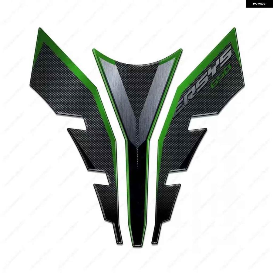 並行輸入品VERSYS 650 2017 2021 アクセサリー タンク パッド サイドタンク ステッカー 3Dエポキシ樹脂 ステの画像