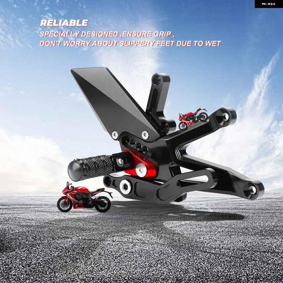 並行輸入品ホンダ CBR650R CBR650F 2021 オートバイ バイク 調整可能 リアセット フットペグ CB650R C_8
