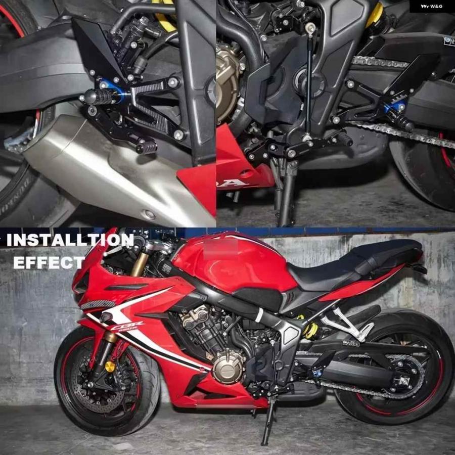 並行輸入品ホンダ CBR650R CBR650F 2021 オートバイ バイク 調整可能 リアセット フットペグ CB650R C_9