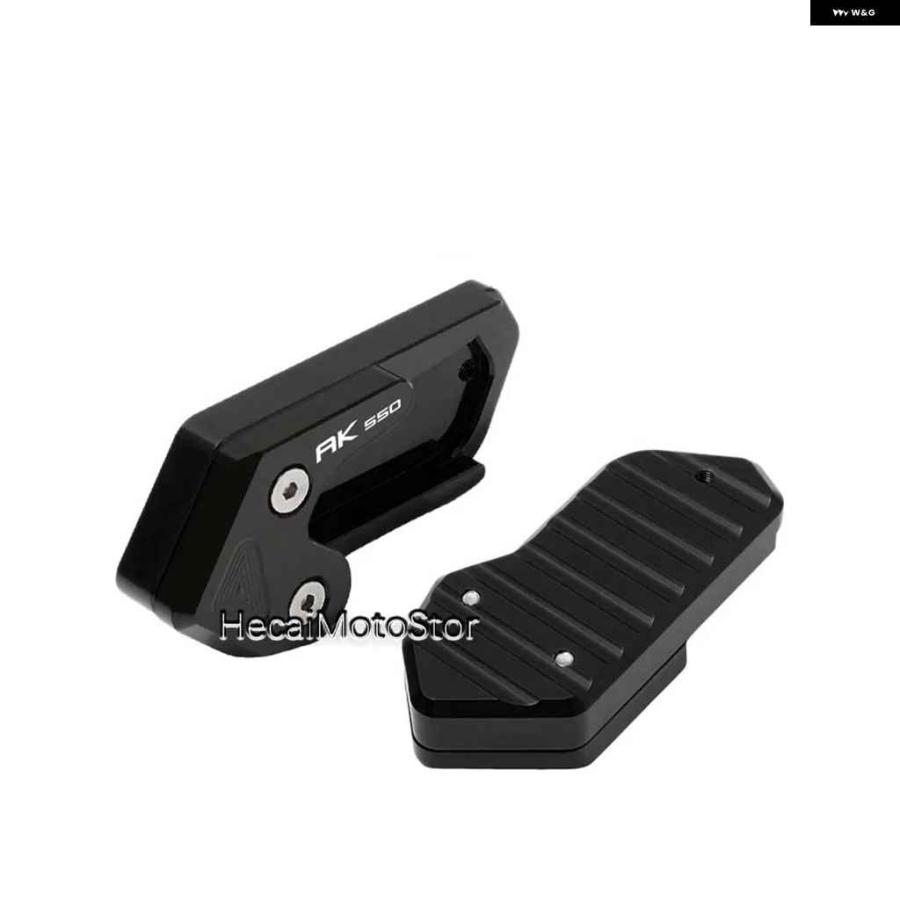 並行輸入品KYMCO AK550 AK550 2017-2021 キック スタンド フットサイド スタンド 延長 パッド サポートの画像