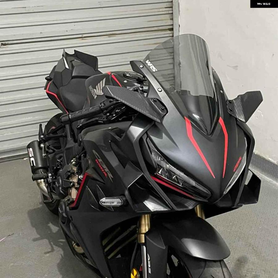 並行輸入品ウィングレット エアロダイナミックウィングキット スポイラー リアビューミラー 固定翼 ホンダ CBR650R CB10_3