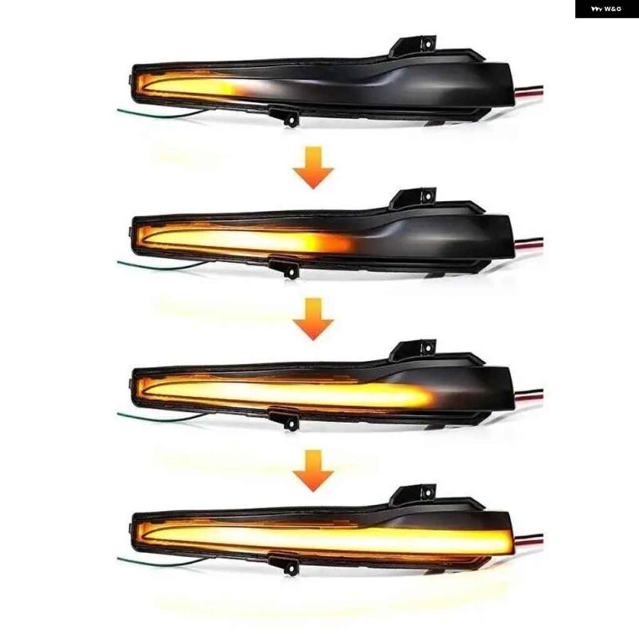 並行輸入品1ペア LED ダイナミック サイドミラー ウィンカーライト インジケーター ウィンカーランプ ベンツ W205 W21の画像