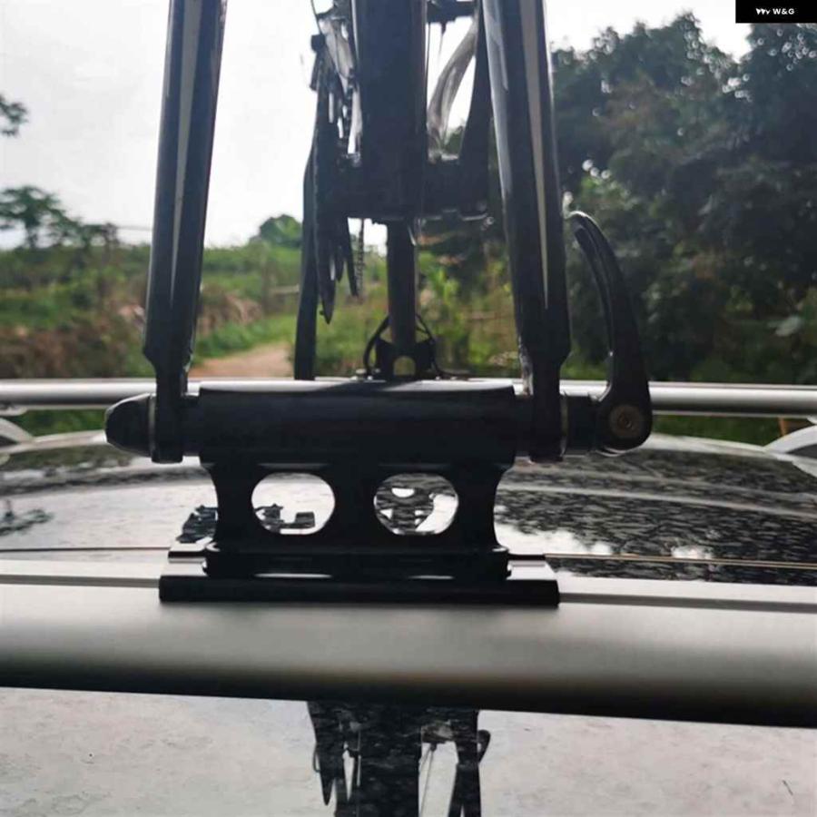 並行輸入品車用自転車ラック ロード MTB ルーフラック クイックリリース自転車取り付け ブラケット 固定クリップ ルーフラックの画像