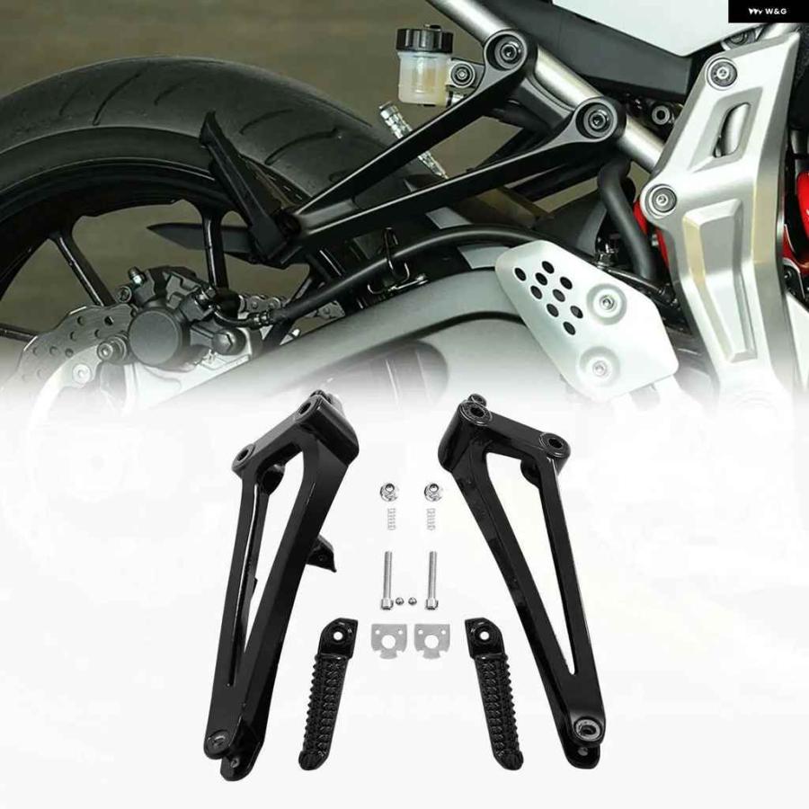並行輸入品オートバイ バイク リアパッセンジャー フットレスト フットペグ ブラケットセット ヤマハ YZF-R1 2009-14の画像