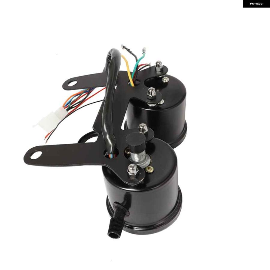 並行輸入品12V ブラック オドメーター タコメーター スピード メーター ゲージ 汎用 オドメーター LED スピード メーターの画像