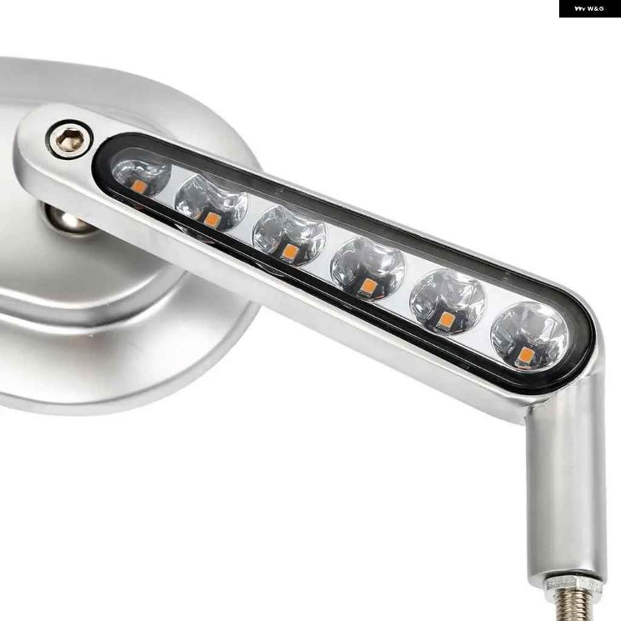 並行輸入品マッスルバックミラー LEDウィンカー ハーレー VRSCF V-ROD 2009-2014-17 1ペア ブラック/シ_8