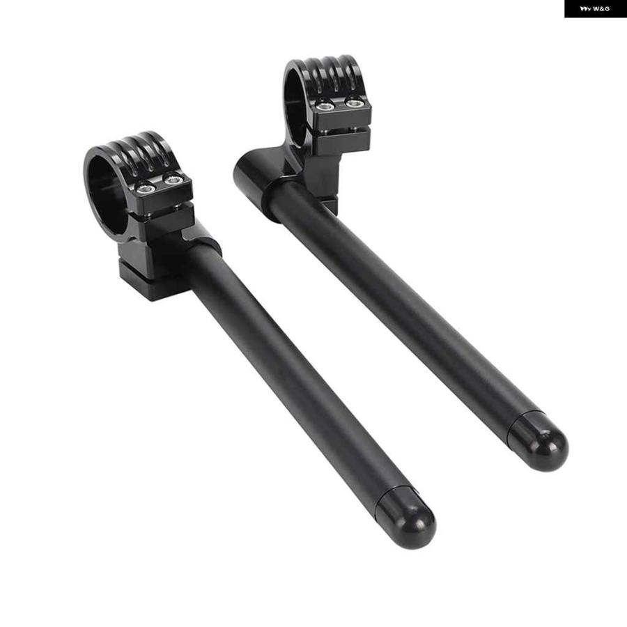 並行輸入品1ペア ブラック 上げ下げ ハンドルバー 41MM アルミ ハンドルバー クリップオン フォーク 7/8インチ 22MMの画像