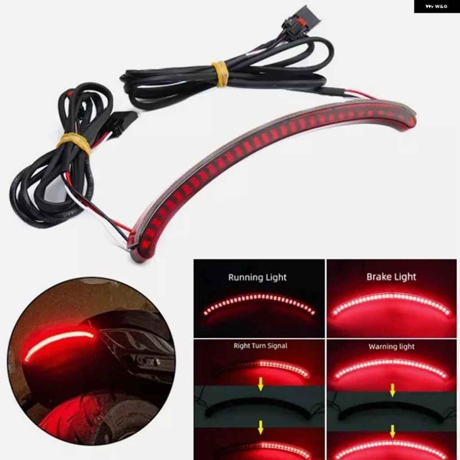 並行輸入品オートバイ バイク LED 一体型 LED テールライト リア ブレーキライト インジケーター ランプ ハーレー ファッ_2