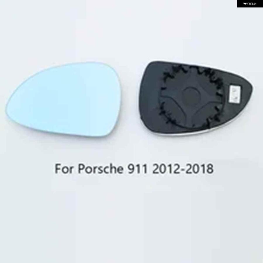 並行輸入品サイドバックミラー ブルーガラスレンズ ポルシェ 911 マカン 718 ボクスター 2012-2020 広角ビュー ア_5