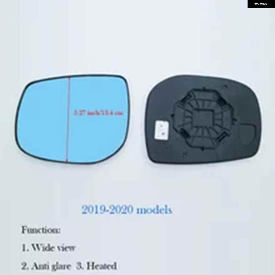 並行輸入品1ペア2個加熱サイドバックミラー ブルーガラスレンズ スバル フォレスター 2019-2022広角ビューアンチグレアカー_5
