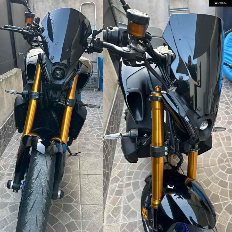 並行輸入品ヤマハ MT-09 MT09 SP 2021-23 ウィンドスクリーン プロテクター デフレクター スポイラー ウインドの画像