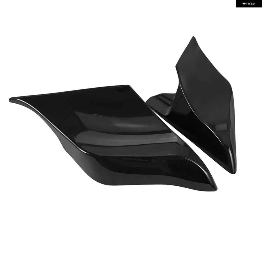並行輸入品ブラック ストレッチ エクステンデッド サイドカバー パネル ABS プラスチック ハーレー ツーリング ロード エレク_6