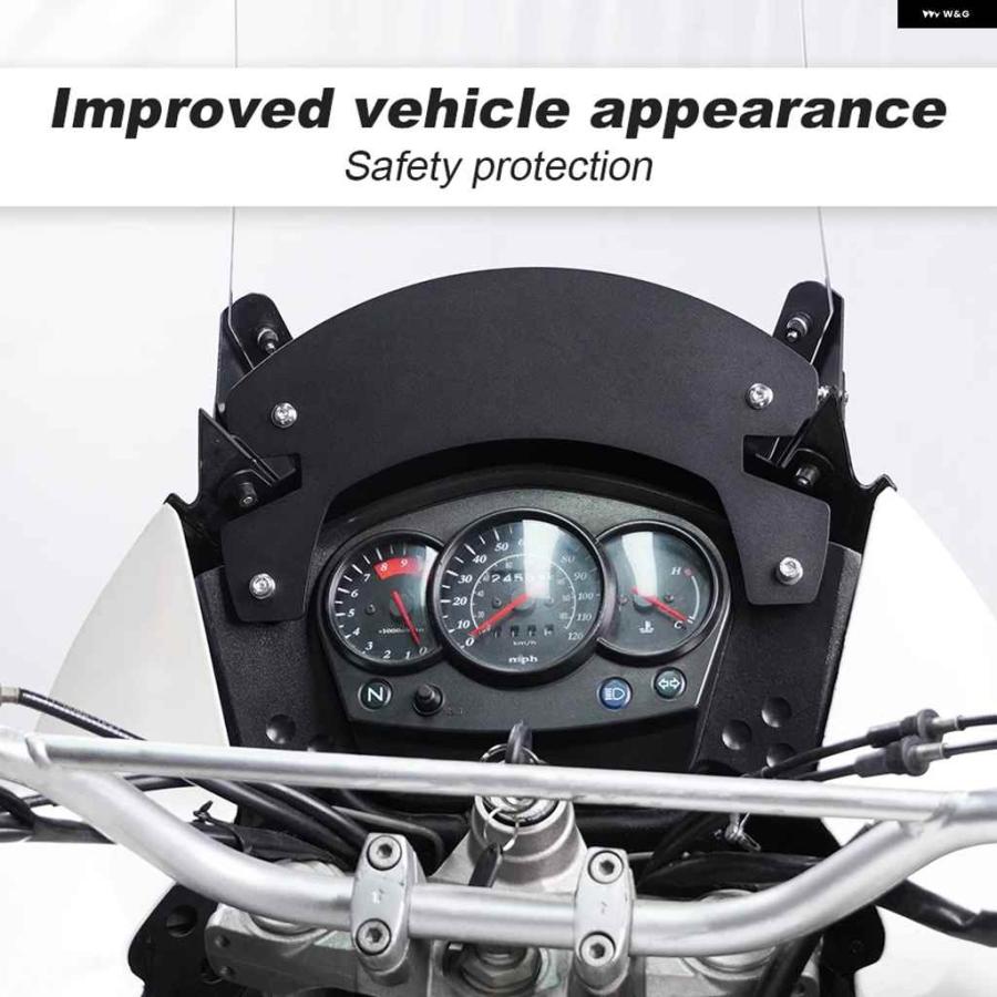 並行輸入品高さ調整リフター ウインドシールド ラリーダッシュキット カワサキ KLR650 2008-18  カスタム パーツ アの画像