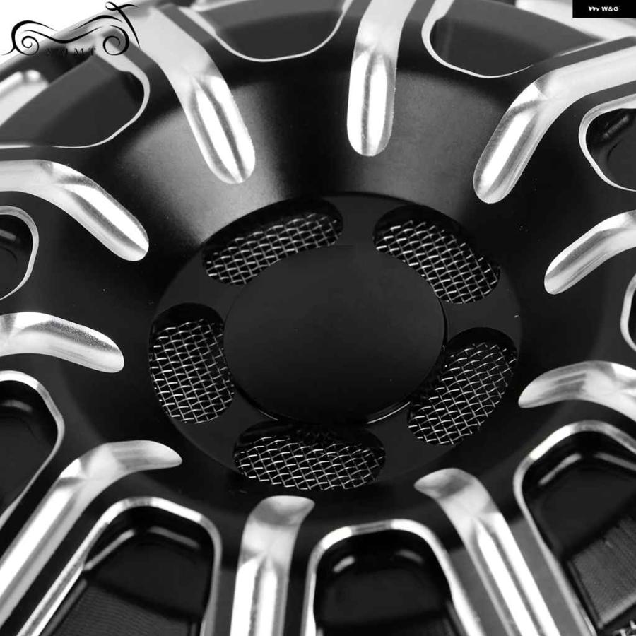 並行輸入品ブラックカットホーン スピーカー カバー ハーレー ビッグツインカム M8 ツーリング エレクトラ ストリートグライド_6